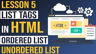List Tags in HTML | Ordered List and Unordered List - Html Tutorial for Beginners ( Lesson -5)