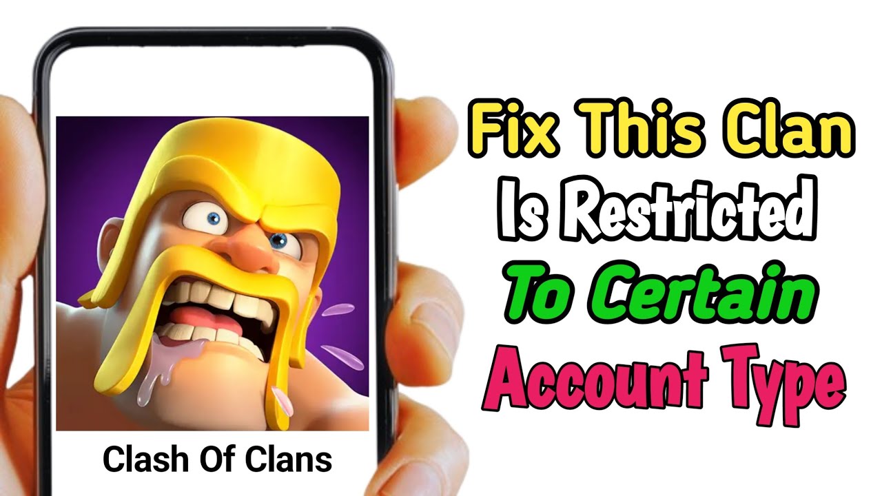 this clan is restricted to certain account types you will need to find ...