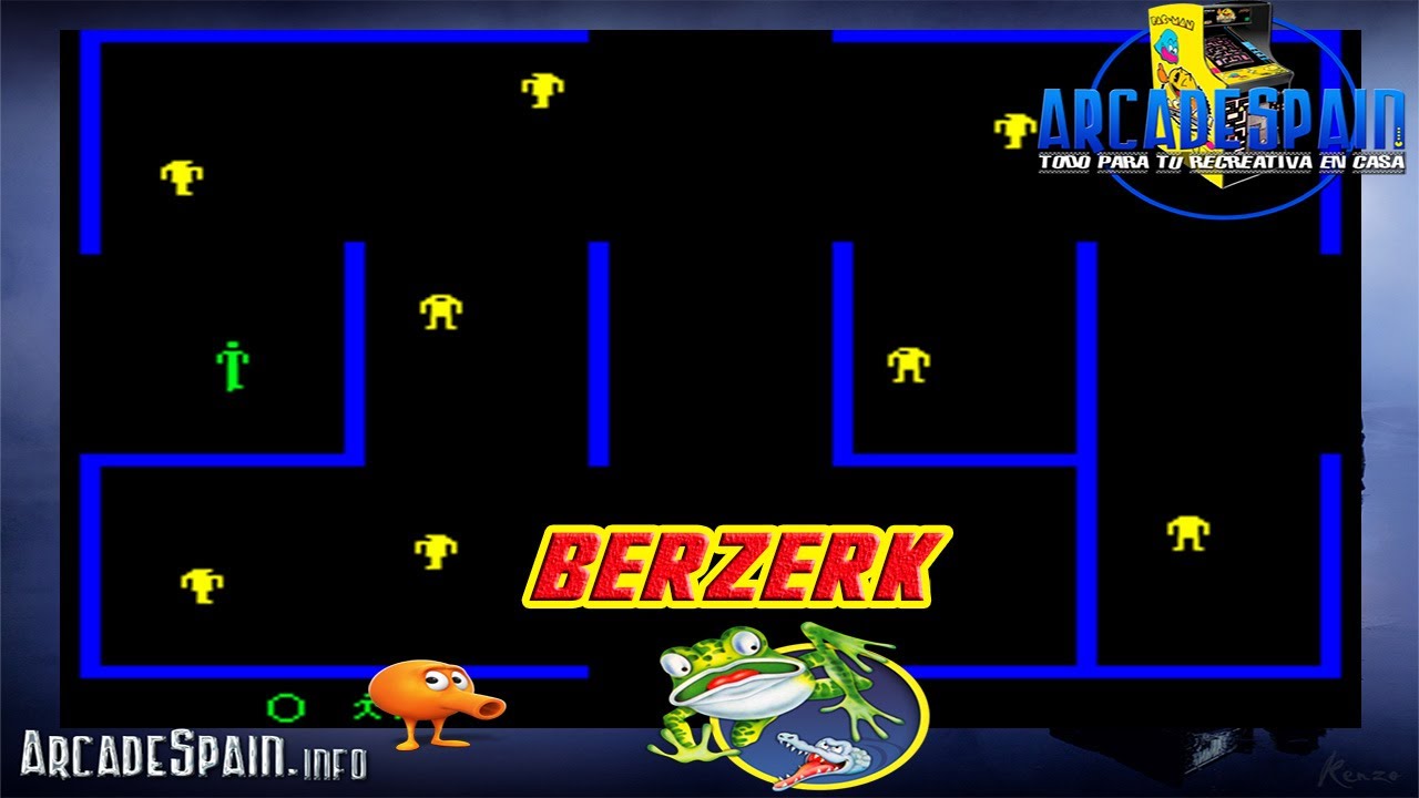 Berzerk juego arcade de 🕹️recreativas🕹️ - PORTABLE - - YouTube