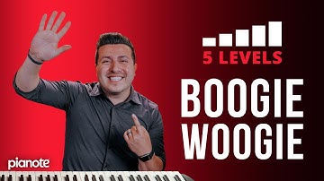 5 Levels Of The Boogie Woogie 🔥🎹 (Piano Lesson with Sheet Music)