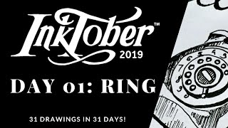 Inktober 2019 : Day 01 Ring || Sketchbook Corner