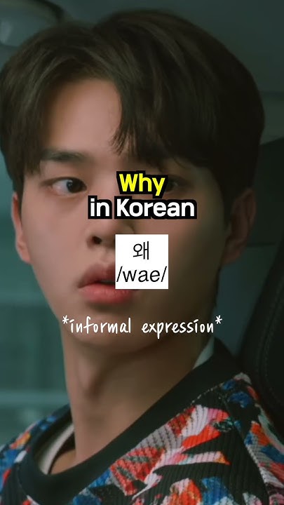 how-to-say-why-in-korean-informal-youtube