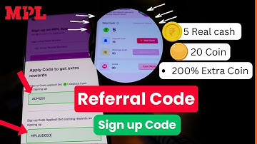 MPL Referral Code 2023 | (100% Working✅) MPL referral code and sign up code