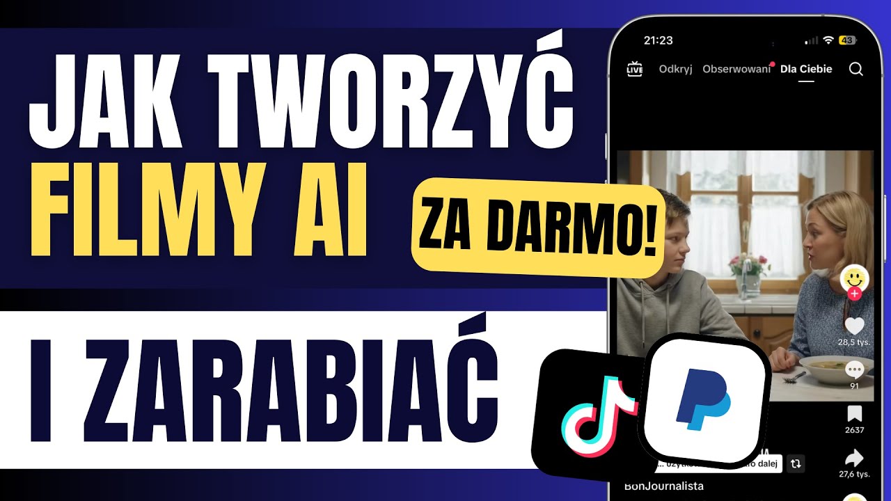 Jak Tworzyć FILMY AI na TikTok ZA DARMO i Na Tym Zarabiać 💸
