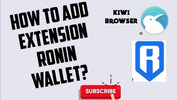 How to add extension ronin wallet?#addextension#roninwallet#kiwibrowser
