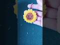 Handmade punch needl Sunflower keychain/Handmade embroidery keychain #craft #punchneedle