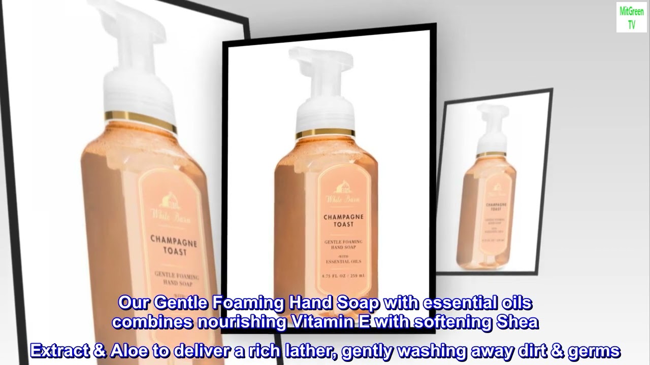 Bath and Body Works CHAMPAGNE TOAST Gentle Foaming Hand Soap 8.75 Fluid Ounce, 2019 Limited Edition