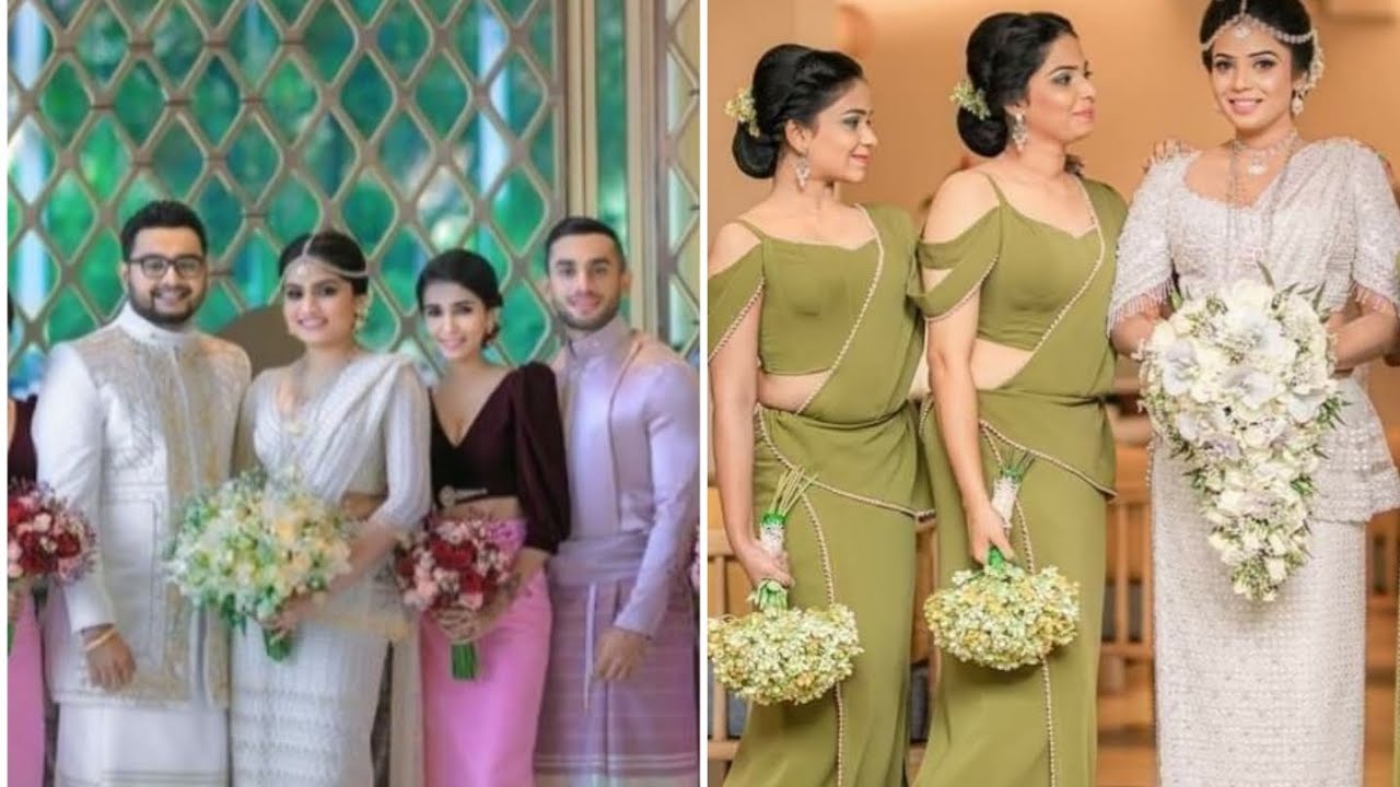 latest kandyan bridal /bridesmaid / flower girl dresses