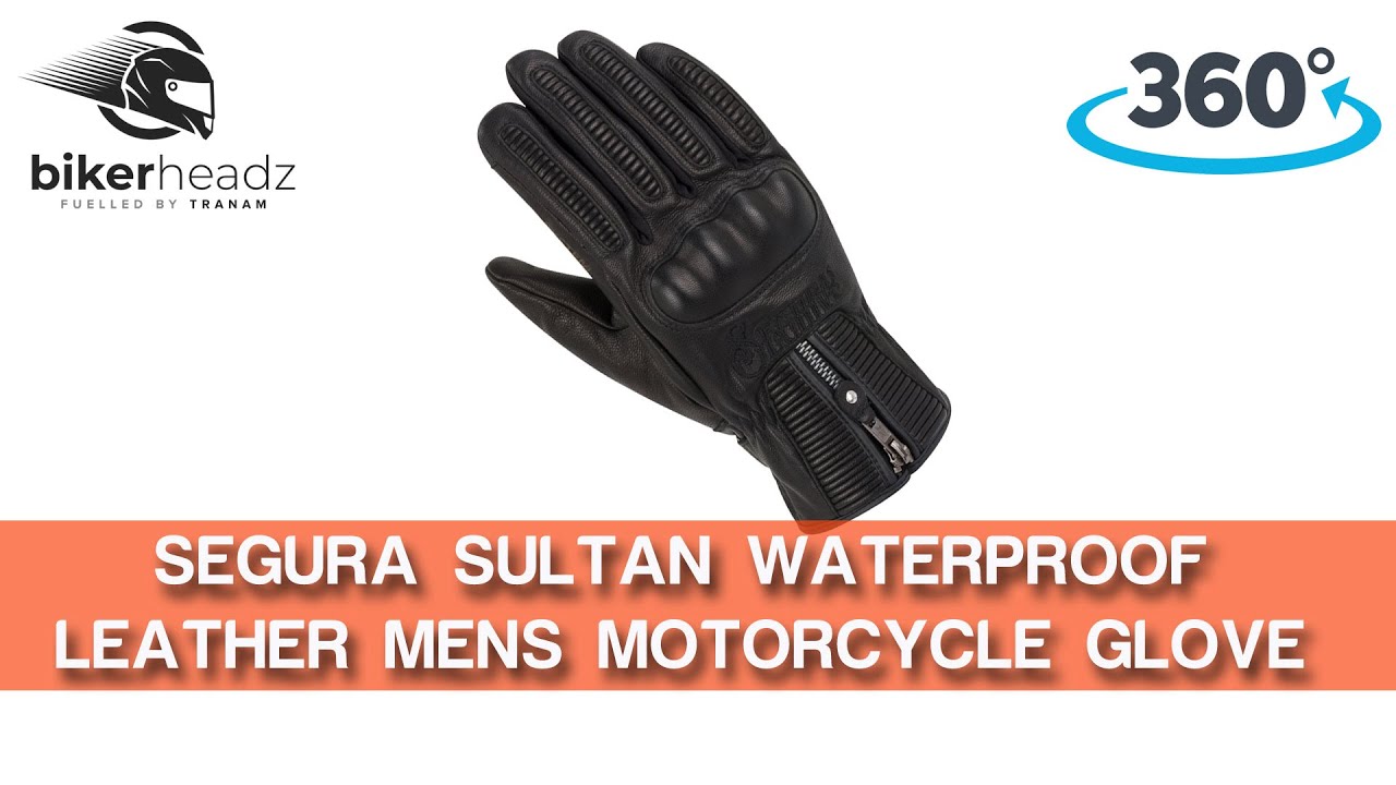 SEGURA Mens Sultan Waterproof Motorcycle Glove 360° 4K Video | Bikerheadz