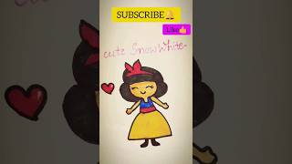 Cute Cartoon Snow White Drawing 