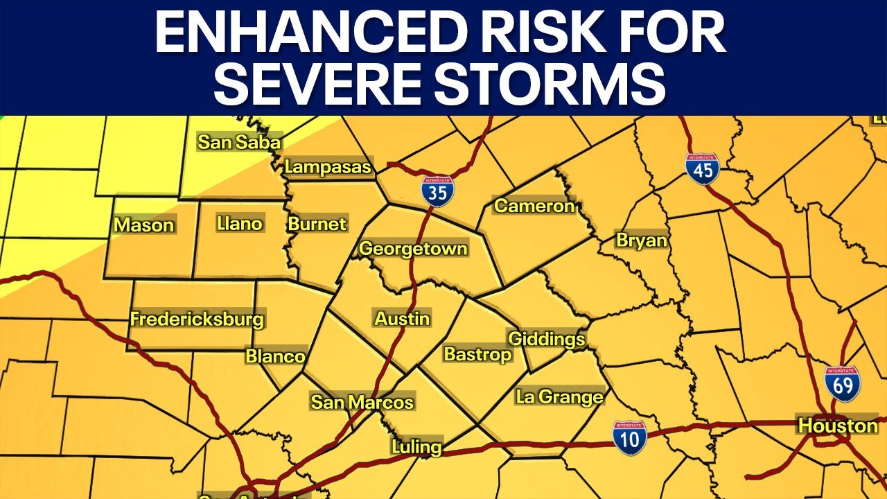 Austin weather: Much of Central Texas under enhanced risk for severe ...