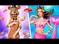 Extreme Hide and Seek with FNaF! Makeover From Freddy Fazbear to Mermaid!