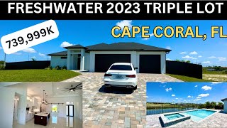 2023 FRESHWATER TRIPLE LOT | CAPE CORAL, FL