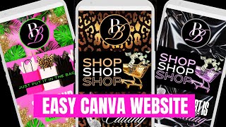 Easy Canva Website Design 🎉 Beginner Friendly Canva Website Tutorial 