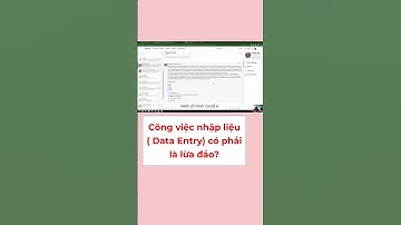 Công Việc Nhập Liệu ( Data Entry) Có Phải Là Lừa Đảo? #shorts #dataentry #freelancer