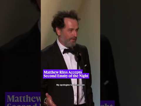 Video Matthew Rhys Wins Second Emmy of the Night