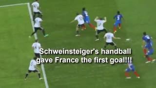 WTF??? Schweinsteiger handball moment ? Again? Full video| Euro 2016 Semi final | France vs Germany