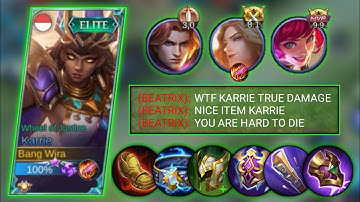 NEW SEASON 23! HOW TO PLAY KARRIE HYPER WITH ITEM TANK? KARRIE BEST BUILD 2021 - MOBILE LEGENDS