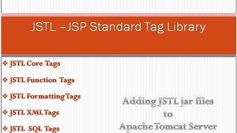How to add #jstl.jar and #standard.jar to Tomcat Server #JSTL tutorial #jstl-jsp program #core tags