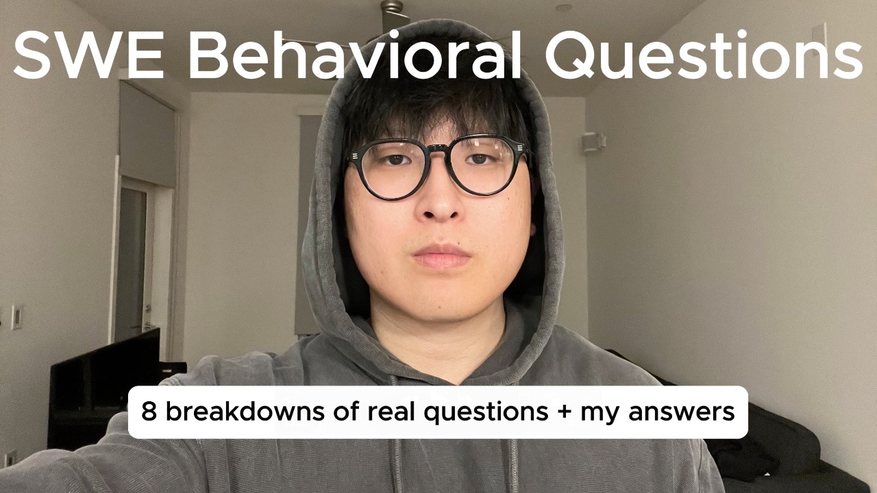 8 Real SWE Behavioral Questions (My Exact Answers)