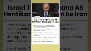 Bersitegang Soal Iran, Israel Desak AS untuk Tidak Hentikan Operasi Militer