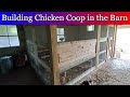 Building a Chicken Coop inside our Barn - Part 1 - Walls and Doors