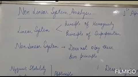 Nonlinear system Analysis