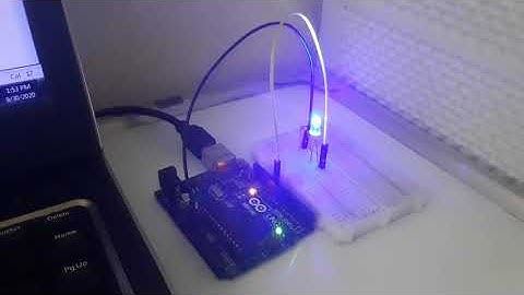 PWM controlled LED brightness -  Programming Arduino using Matlab 4a