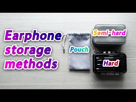 A look at earphone storage methods