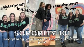 SORORITY 101: what you need to know before rush! | sorority houses, sisterhood events, new member ed
