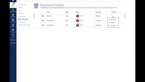 Importing Shared Content into your Canvas Course