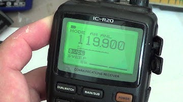 Icom IC R20 Tutorial - Basic Operations