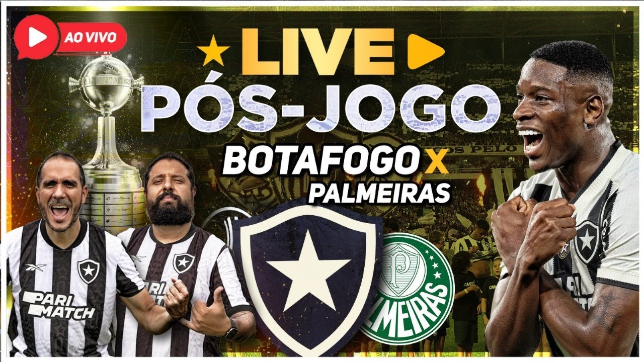 PÓS-JOGO: BOTAFOGO X PALMEIRAS | OITAVAS DE FINAL DA LIBERTADORES DA ...