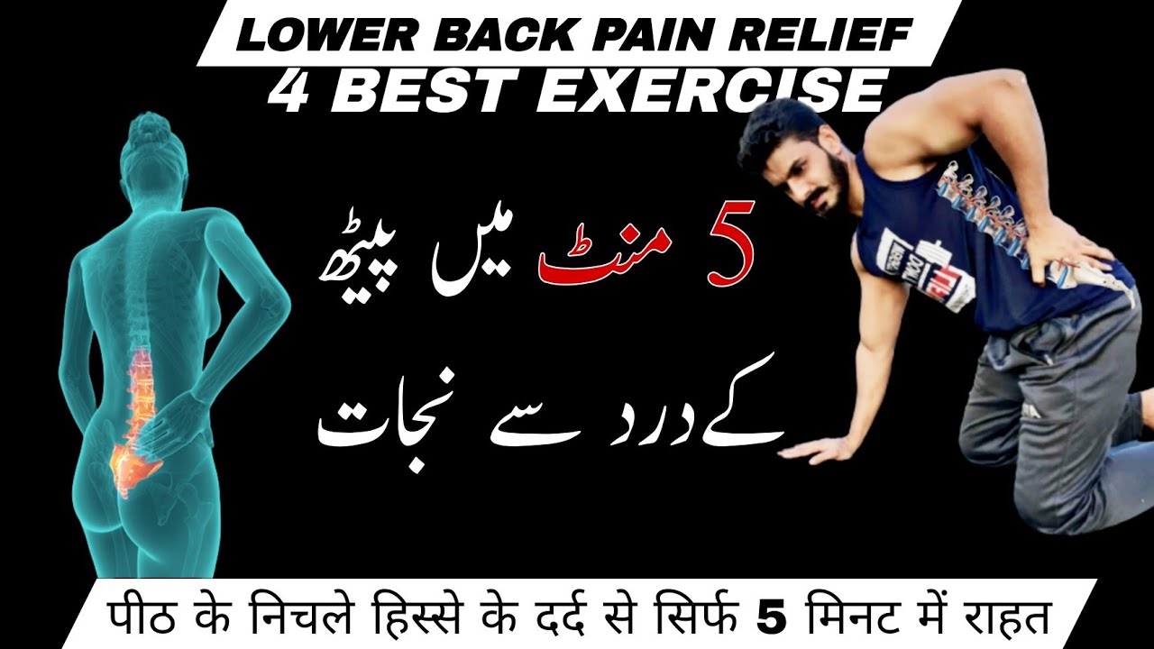 4 Best Exercise Lower Back Pain Relief In 5 Minutes Kamar Dard Ki