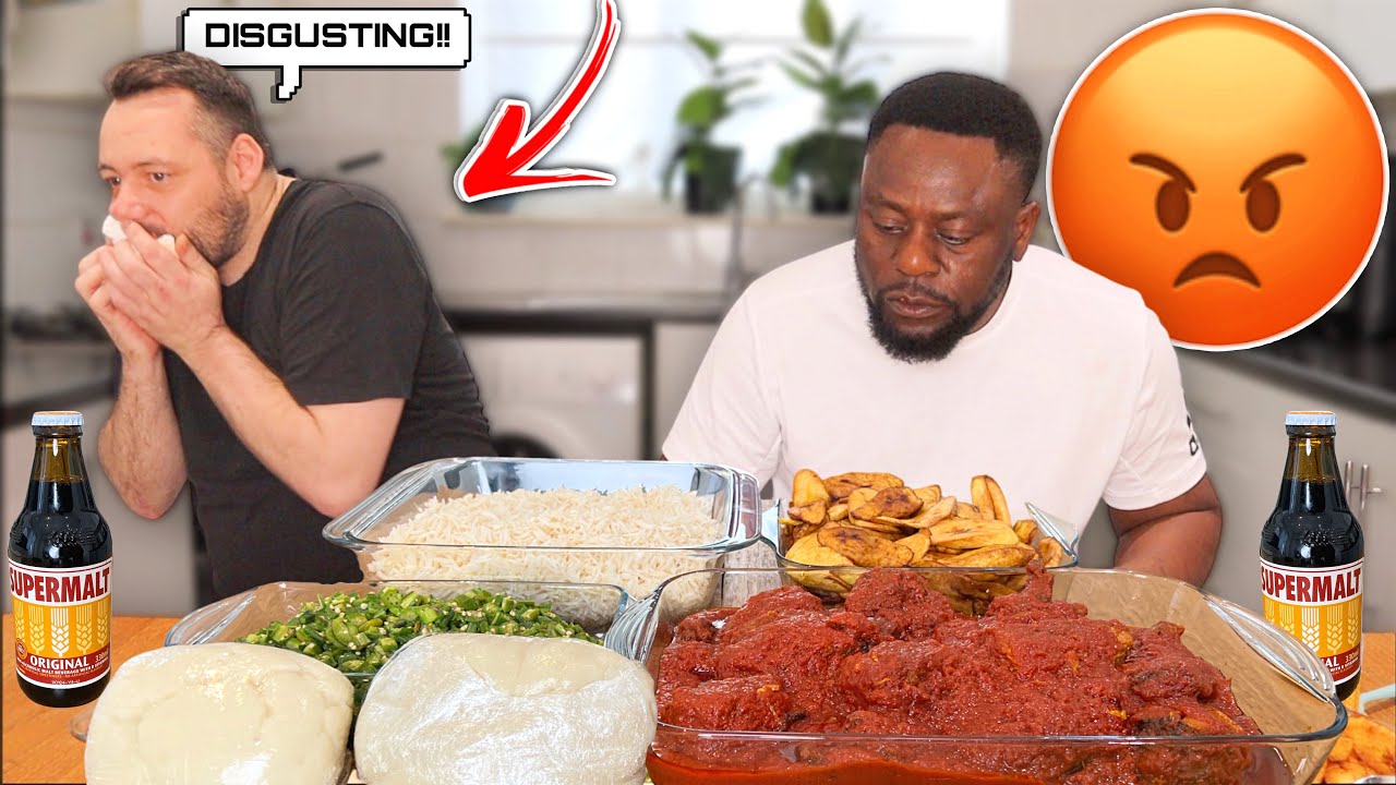 NIGERIAN FOOD IS DISGUSTING PRANK ON MY NIGERIAN FRIEND *Prank gone wrong* 😱