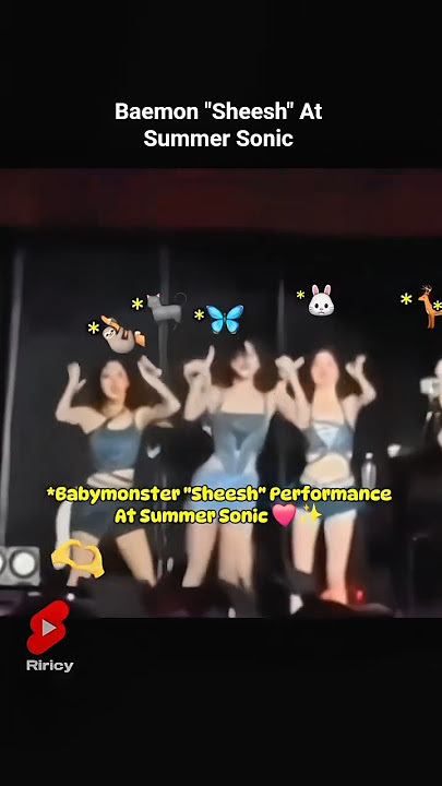 Baemon Sheesh Performance At Summer Sonic 🫶. #babymonster #asa #ahyeon #fypviral #shorts