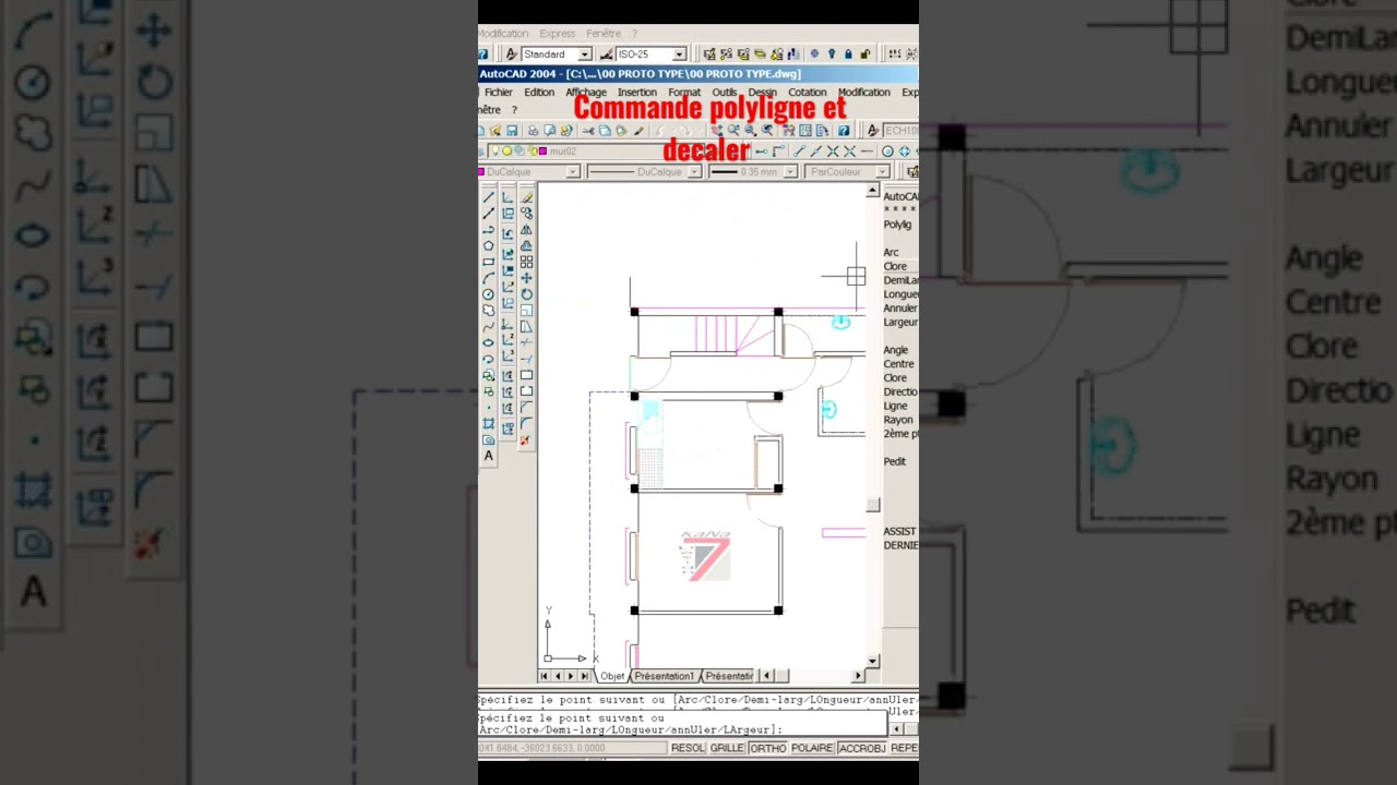 How to use polyline in Autocad ?
