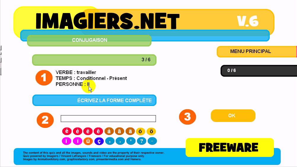 French conjugation quiz travailler YouTube