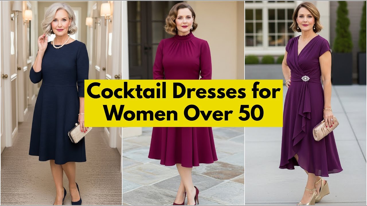 Stunning Cocktail Dresses for Wedding Guests Over 50 | Elegant & Age-Appropriate Wedding Attire