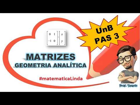 PAS 3 UnB 2025 - Item 26 | Matrizes x Geometria Analítica - Prof. Tatarin