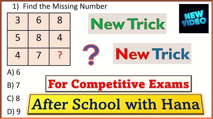 Missing Number in Square puzzle | New Tricks | Logical reasoning Olympiad