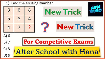 Missing Number in Square puzzle | New Tricks | Logical reasoning Olympiad