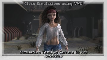 Simulation Tests in Carrara 8.5 Pro - 09/28/20