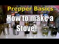 Prepper Basics: How to make a Stove! Design #4