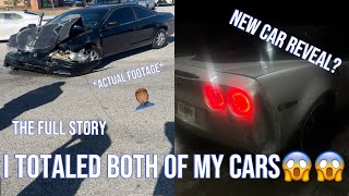 I CRASHED MY C6 CORVETTE😱😰(IS IT TOTALED????) ***actual footage***