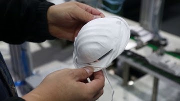 2 minutes show how to make N95 cup mask with nose seal/face seal/sponge nose foam/circle foam