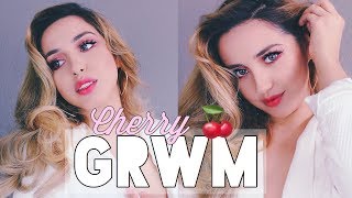 MY FALL CHERRY VIBE HAIR & MAKEUP GRWM