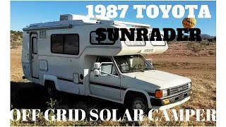 1987 Toyota Sunrader Camper Custom Solar Off Grid Setup by OttoEx