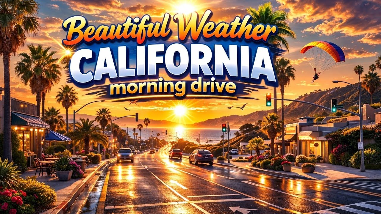 beautiful weather morning drive let's go