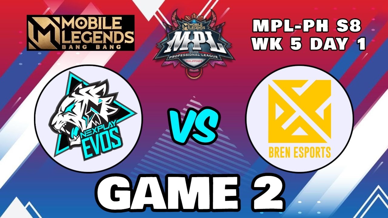 NEXPLAY EVOS vs BREN ESPORTS | GAME 2 | MPL PH S8 2021 | WK 5 DAY 1 | (ENGLISH)